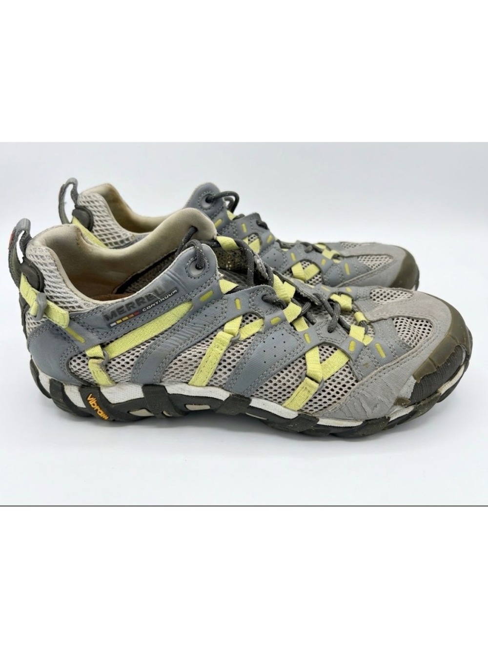 Merrell Waterpro Maipo Hiking Water Shoes Grey Yellow 7.5